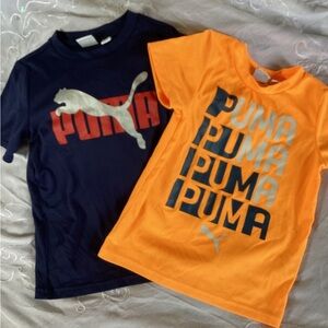 ❤️‍🔥HOST PICK❤️‍🔥2 Puma Kids T-Shirts Set: Puma Orange/ Puma Blue 4T